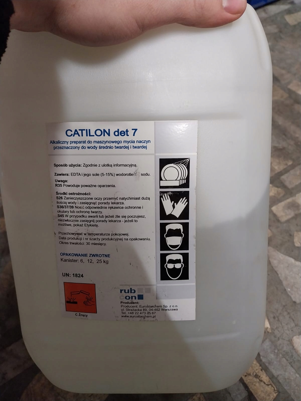 Catilon det7 10L - Strojové umývanie riadu, tvrdá a stredne tvrdá voda